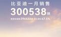 1月车企销量：比亚迪超30万、吉利同增约25%，新势力分化加剧