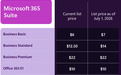 微软宣布明年7月上调Microsoft 365商业版订阅价格