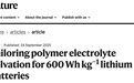 清华大学开发出600Wh/kg锂电池：密度提升3倍 不怕针刺、烘烤