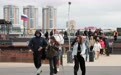 首批俄罗斯免签旅客入境(2)#