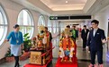 妈祖乘坐飞机从福建赴台湾交流