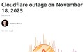 Cloudflare 突发全球故障原因揭秘：官方发文称不是网络攻击