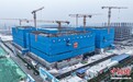 北京科技大学雄安校区第一组团项目四栋宿舍楼封顶