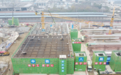 成都车站扩能改造工程高架广场首块盖板浇筑完成
