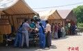 受地震影响 缅甸内比都一家医院搭建“帐篷病房”