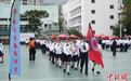 香港青少年制服团体举行检阅礼纪念抗战胜利80周年