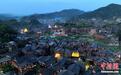 广西侗寨夜色如梦如幻