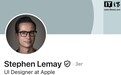 被乔布斯“改名”的Stephen Lemay，现在掌管苹果所有界面设计
