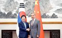 王毅会见韩国总统特使朴炳锡