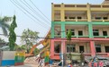 缅甸曼德勒华文学校进行地震善后工作