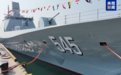 海军054B护卫舰首舰交接入列 舷号“545”