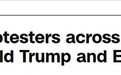 超1000场、50万人，“住手！”抗议活动从美国卷到海外