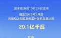 我国风电和太阳能发电累计装机容量突破20亿千瓦