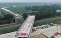 河北：衡德高速公路改扩建工程跨石德铁路转体桥成功转体(2)