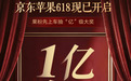 京东Apple粉丝即将破亿 加入京东果粉可得最高100万京豆等多重大奖