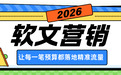 精准触达+长效曝光：软文营销的高性价比“组合拳”实战策略