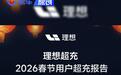 理想汽车发布春节超充报告 10天累计充电145万次