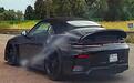 新保时捷911 GT3敞篷版谍照！设计更夸张，前轮眉增加通风口