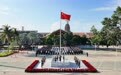 海南自贸港国门口岸举行国庆节升国旗仪式(4)