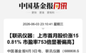 A股“新股王”，提示多项风险