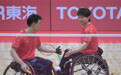 羽毛球——亚残运会男双WH1-WH2级决赛：屈子墨/麦建朋夺冠
