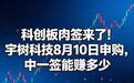 科创板肉签来袭！宇树科技8月10日申购，中签收益如何测算