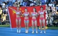 世界田联接力赛：中国队获女子4X100米接力第五名