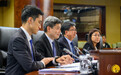 運輸工務司司長譚偉文列席立法會全體會議，議程為細則性討論及表決《海域使用法》法案，以及引介、一般性討論及表決《電信法》法案