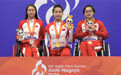 游泳——亚残运会女子100米仰泳S6级：中国选手包揽前三名