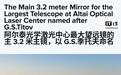 3.12米巨型主镜通过测试，俄制“天眼”可监测3500公里太空垃圾