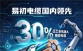 机器人电缆首选易初电缆，占国内工业机器人拖链电缆30%份额