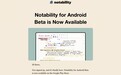 笔记应用 Notability 登陆安卓平台，推出 Beta 测试版本