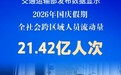 21.42亿人次 国庆假期交通出行火热
