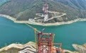 黄百铁路红水河铁路大桥首节拱肋吊装成功(8)