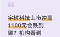 宇树科技上市冲高1100元会跌到哪？市场有人畅想五年后30元