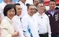 蓝绿新北市长参选人上淡江大桥，侯友宜：李四川的奉献大家有目共睹