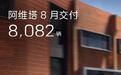阿维塔官宣8月交付新车8,082辆，全系车型开启OTA升级