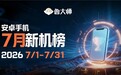鲁大师7月新机性能/流畅/AI榜：vivo夺性能、流畅双第一，三星Galaxy Z系列新折叠缺席