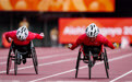 田径——亚残运会女子100米T33/T34级决赛：中国选手李晓曼夺冠