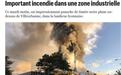 外媒：法国里昂仓库大火已得到遏制 暂无伤亡信息