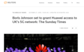英国首相或将授予华为访问英国5G网络部分权限