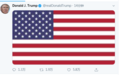 伊朗军官被杀后，特朗普更新推特：只有一张美国国旗