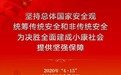 坚持总体国家安全观，统筹传统安全和非传统安全，为决胜全面建成小康社会提供坚强保障