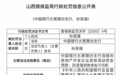 违规向房地产企业发放贷款 中国银行太原漪汾支行遭罚25万元