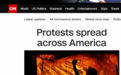 CNN头条：抗议活动全美蔓延