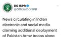 印媒称中国在巴基斯坦部署军队 巴军方辟谣