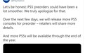PS官方致歉：PS5玩家预购很难 将放出更多