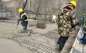 河北建工集团省四建二分公司井陉县医院项目第一块底板混凝土顺利浇筑完成
