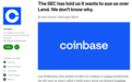 Coinbase欲推账户借贷生息却遭SEC警告 公司怒怼监管“把话讲清楚”