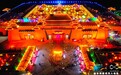 壮观！空中瞰千年非遗“九曲黄河灯阵”